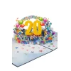 3D Přání -  Číslo 20 (Modrá)