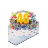 3D Přání - Číslo 40 (modrá)