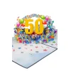 3D Přání -  Číslo 50 (modrá)