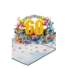 3D Přání - Číslo 60 (modrá)