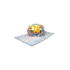 3D Přání -  Číslo 70 (modrá)