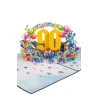 3D Přání -  Číslo 90 (modrá)