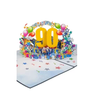 3D Přání -  Číslo 90 (modrá)