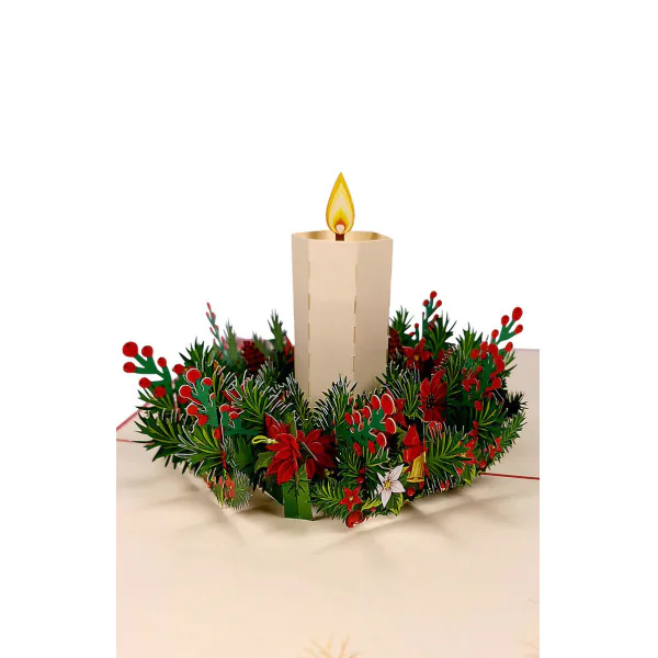 3D Přání - Adventní věnec