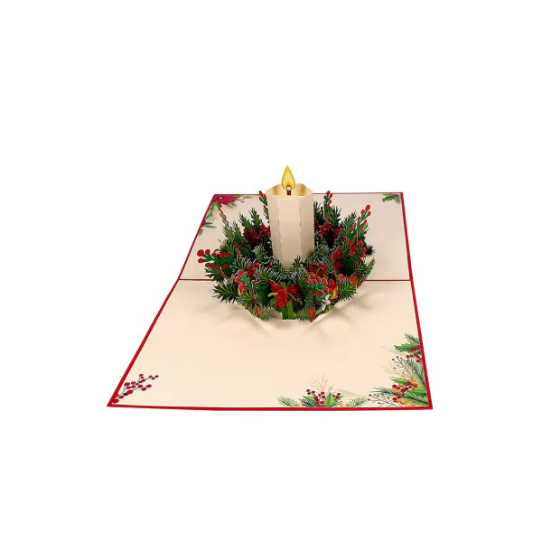 3D Přání - Adventní věnec
