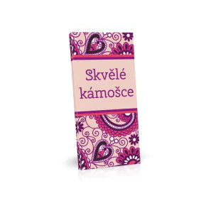 belgicka_horka_cokolada_skvele_kamosce_100g.jpg Belgická hořká čokoláda - Skvělé kamošce - 100g