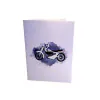 3D Přání -  Motorka (bílá)