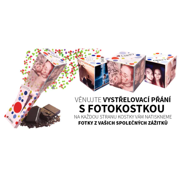Vystřelovací přání s čokoládou