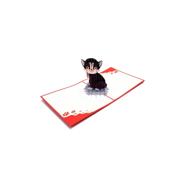 3D Přání - Kočka