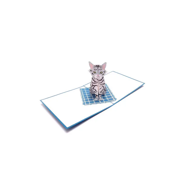 3D Přání - Tygrovaná Kočka