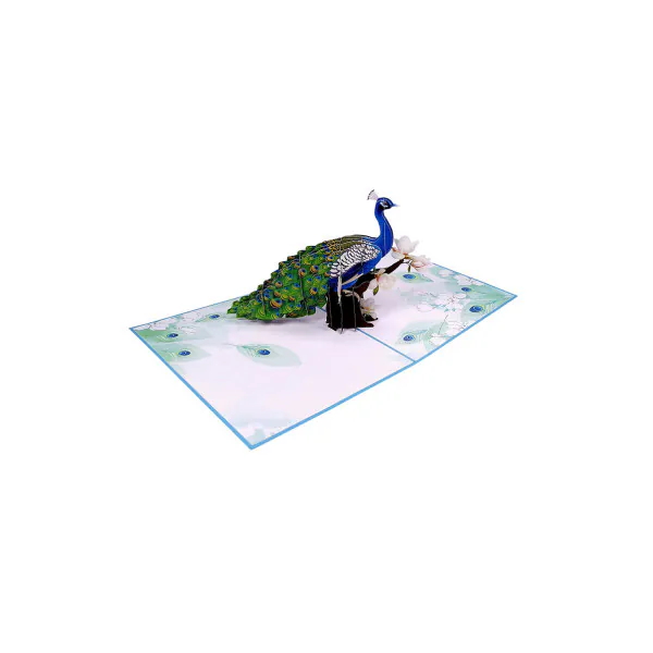 3D Přání - Páv