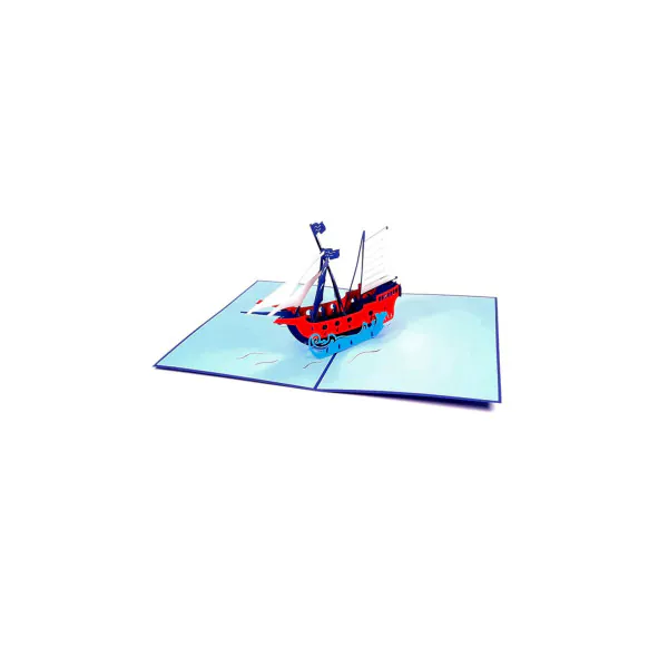 3D Přání -  Pirátská plachetnice