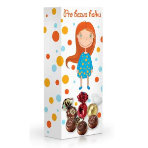 Čokoládové plněné pralinky - Pro bezva holku - 84g
