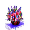 3D Přání -  Růže v květináči