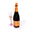 3D Přání -  Champagne