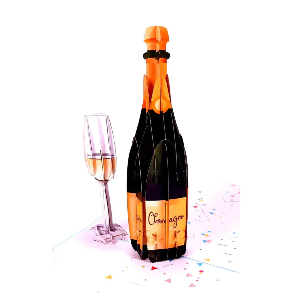 3D Přání -  Champagne