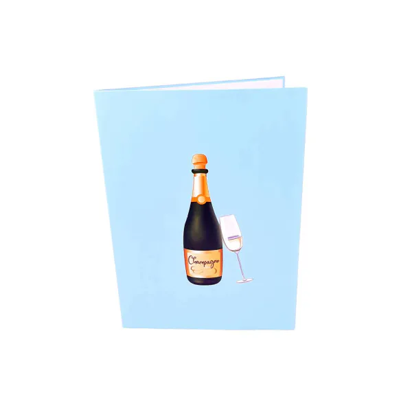 3D Přání -  Champagne