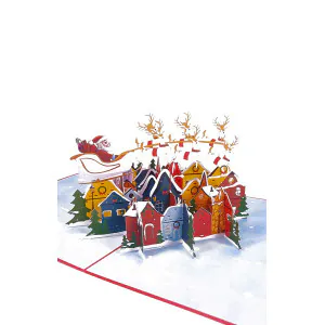 3D Přání -  Santa nad Městečkem