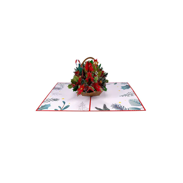 3D Přání - Vánoční hvězda se zvonky