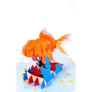 3D Přání -  Zlatá rybka